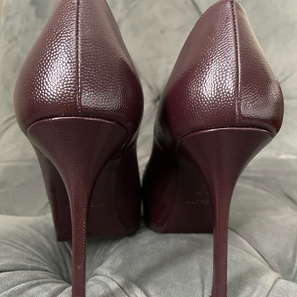 Stunning YSL Plum Platform Heels - Picture 5 of 8